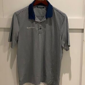 Size L cutter and buck Ohio health shirt blue and white